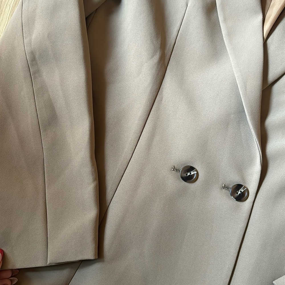 Camel Double Button Blazer - image 2